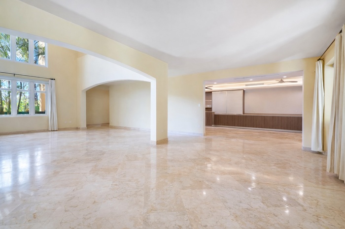 Living area open to outdoor terrace